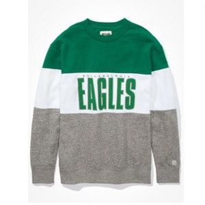 American Eagle Outfitters Tailgate Philadelphia Eagles Colorblock Sweatshirt